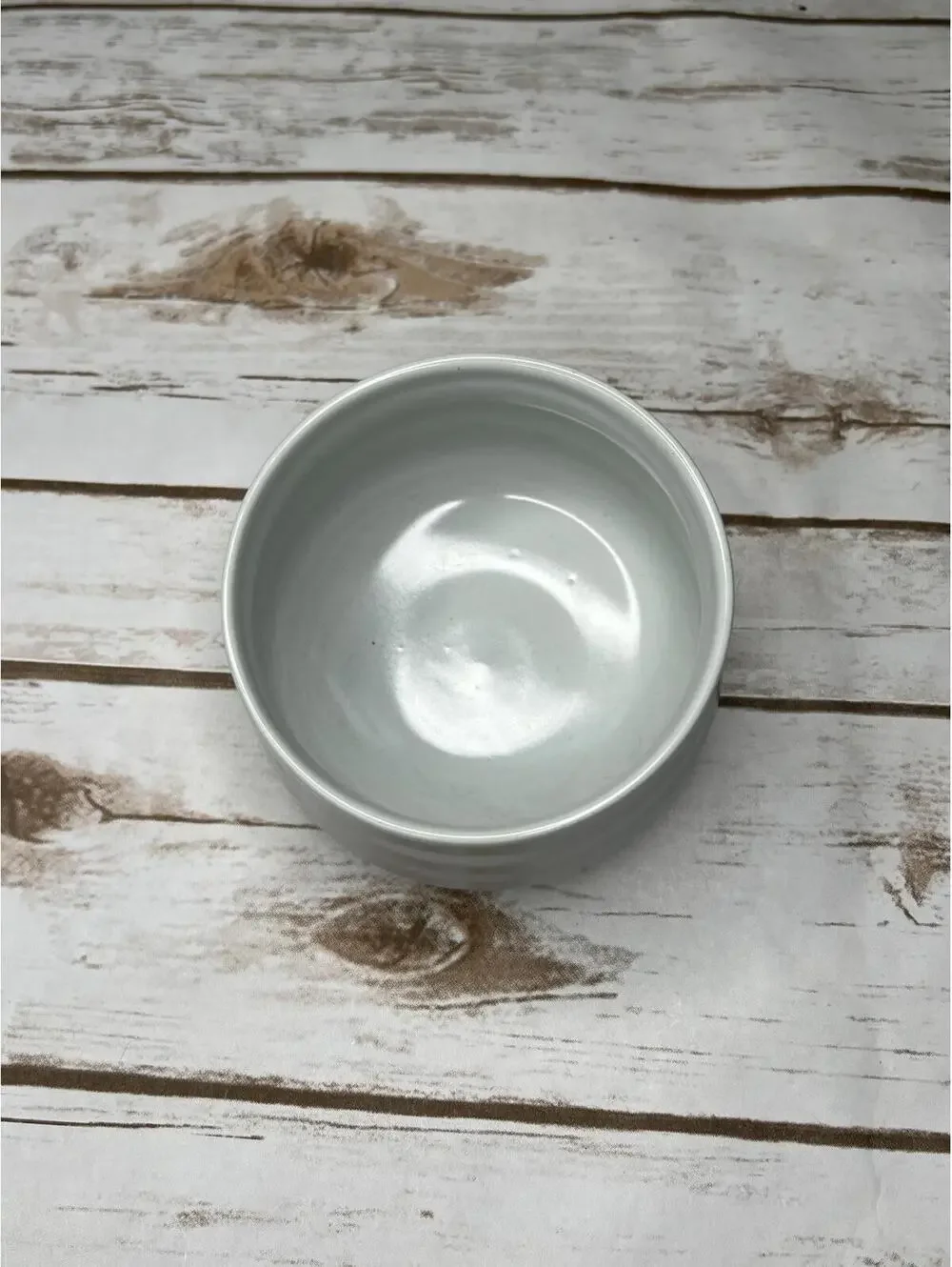 Teanagoo Japanese Style‎ Matcha Ceramic Tea White Two Toned 5” Ceramic Bowl